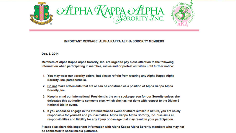 Illustration for article titled First Black Sororities Tell Members Not to Wear Logos While Protesting